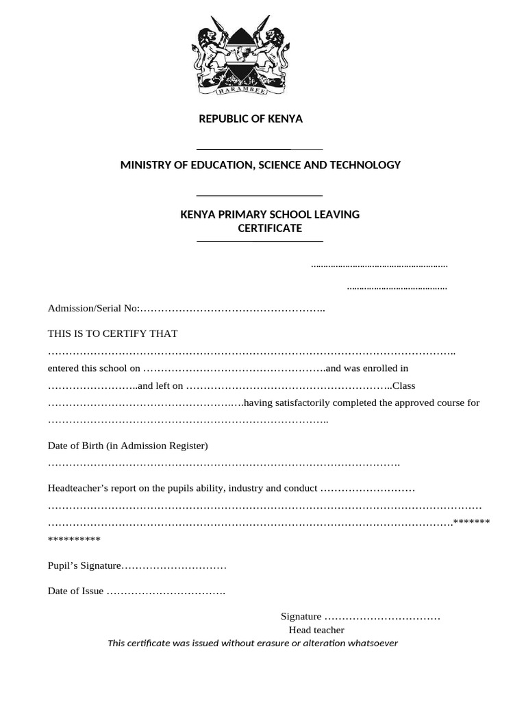 Primary Leaving Certificate | PDF