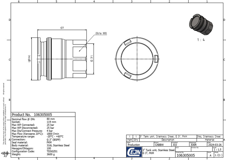 Product No. 106305005: 137 (Octa 100) | PDF | Mechanical Engineering ...