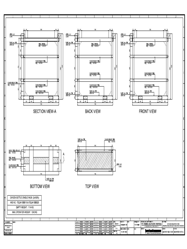 Drawing O2 Cradle | PDF