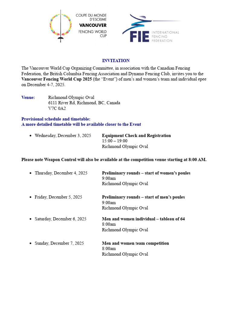 189544-Vancouver WC Invitation-2025-En | PDF | Credit Card