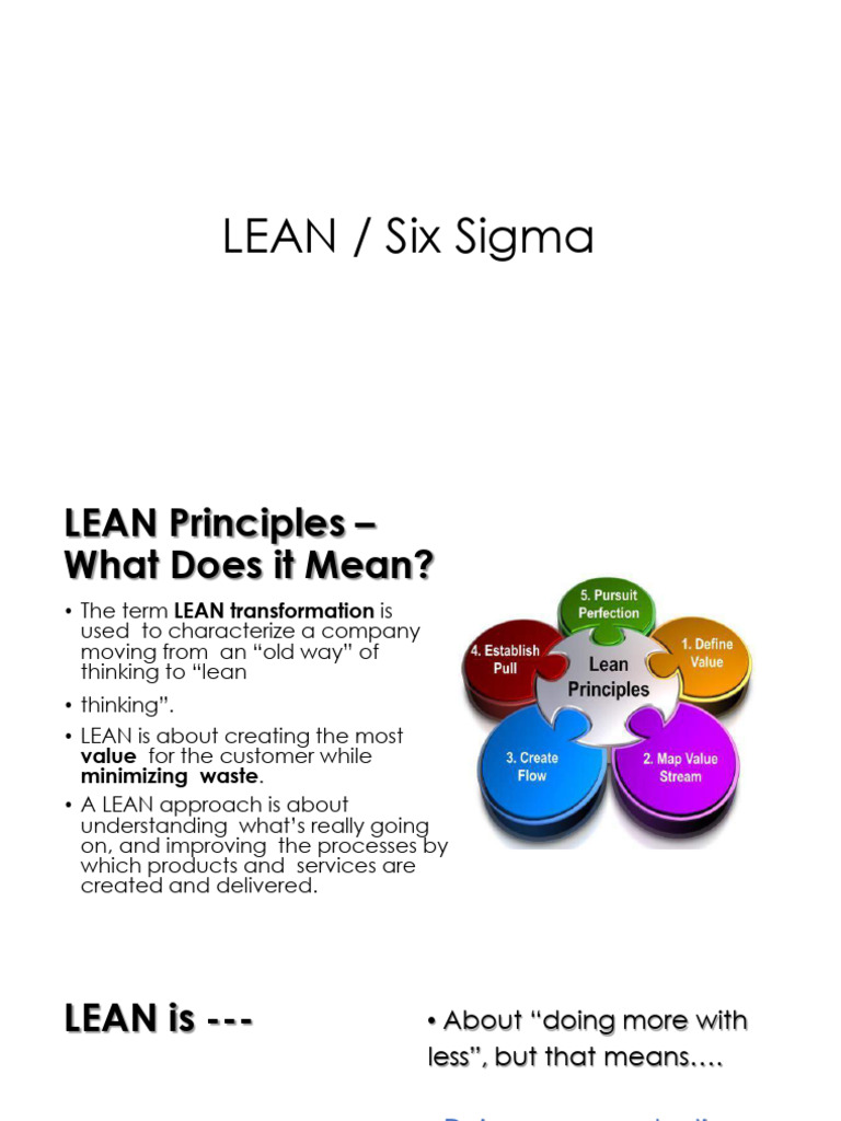 LM20 Lean Manufacturing and Six Sigma | PDF | Performance Indicator ...