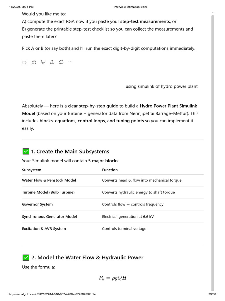 Hydro Power 23 27 | PDF | Electrical Grid | Electric Generator