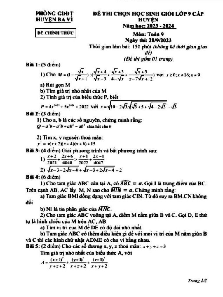 Ba Vi 23-24 | PDF