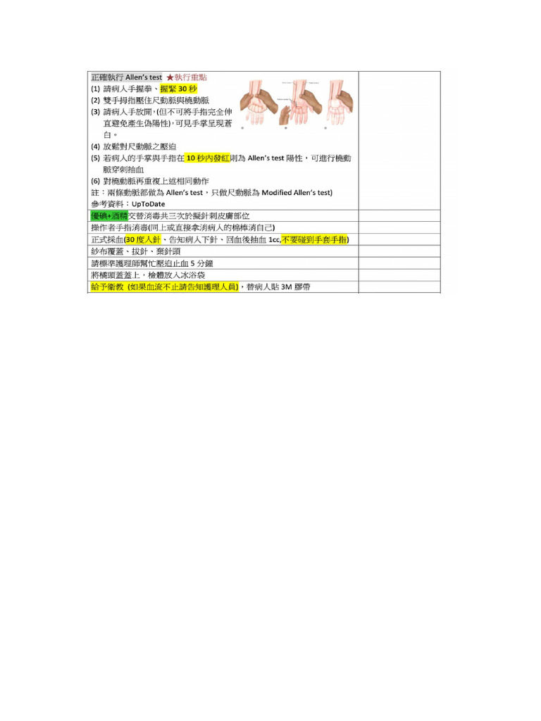 Allen Test | PDF