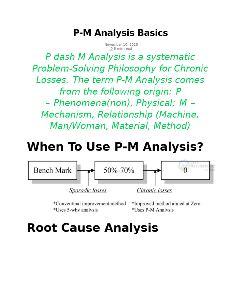 P-M Analysis Basics | PDF | Cognition | Cognitive Science