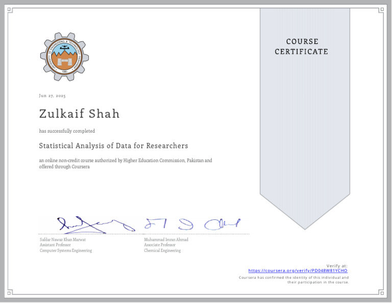 Coursera Certificate 3 | PDF