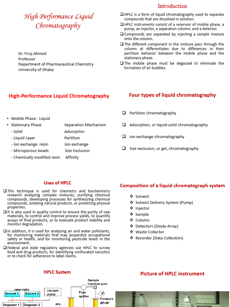 5 No Print High Performance Liquid Chromatography | PDF ...