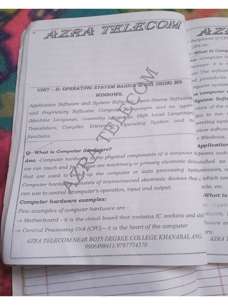 Computer Application 2nd Unit | PDF