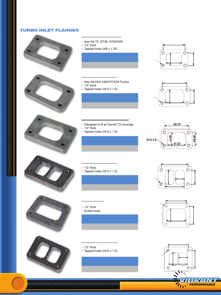 Turbo Flanges and Wastegate Flanges Product Information | PDF ...