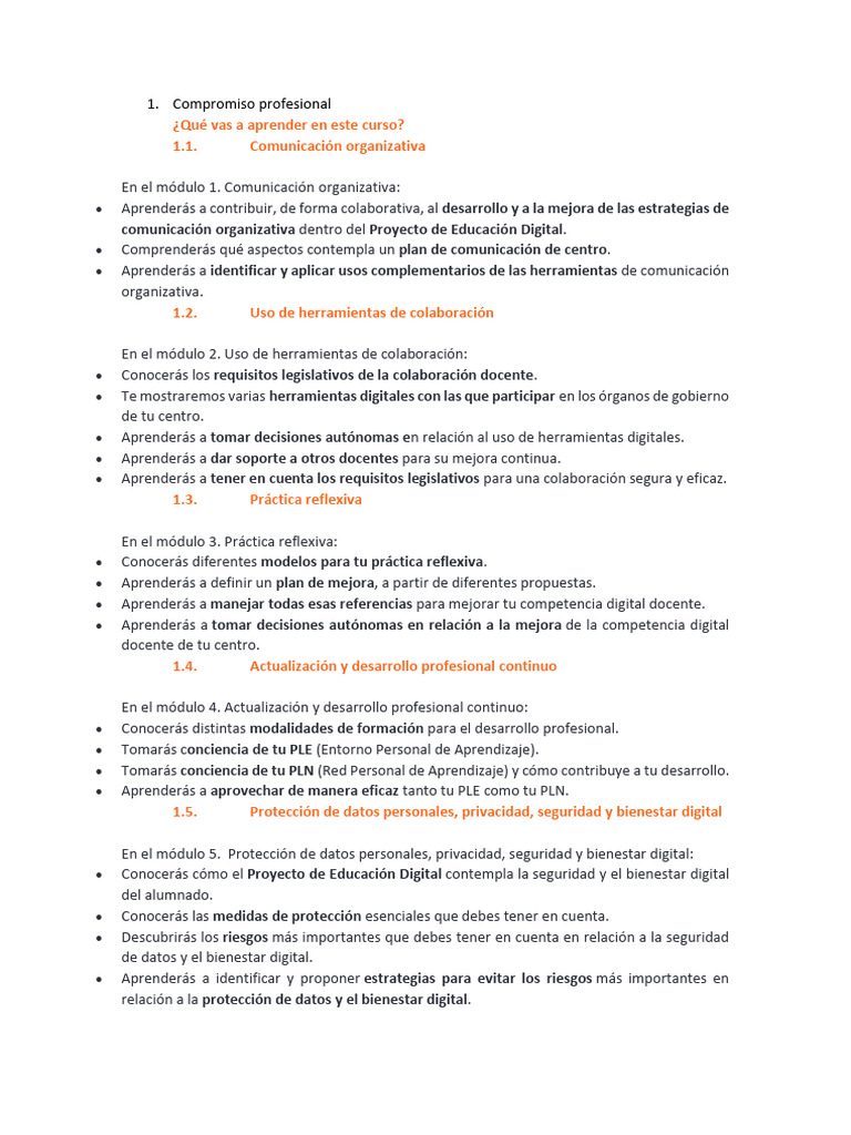 Compromiso Profesional - B2 | PDF | Videotelefonía | Enseñando