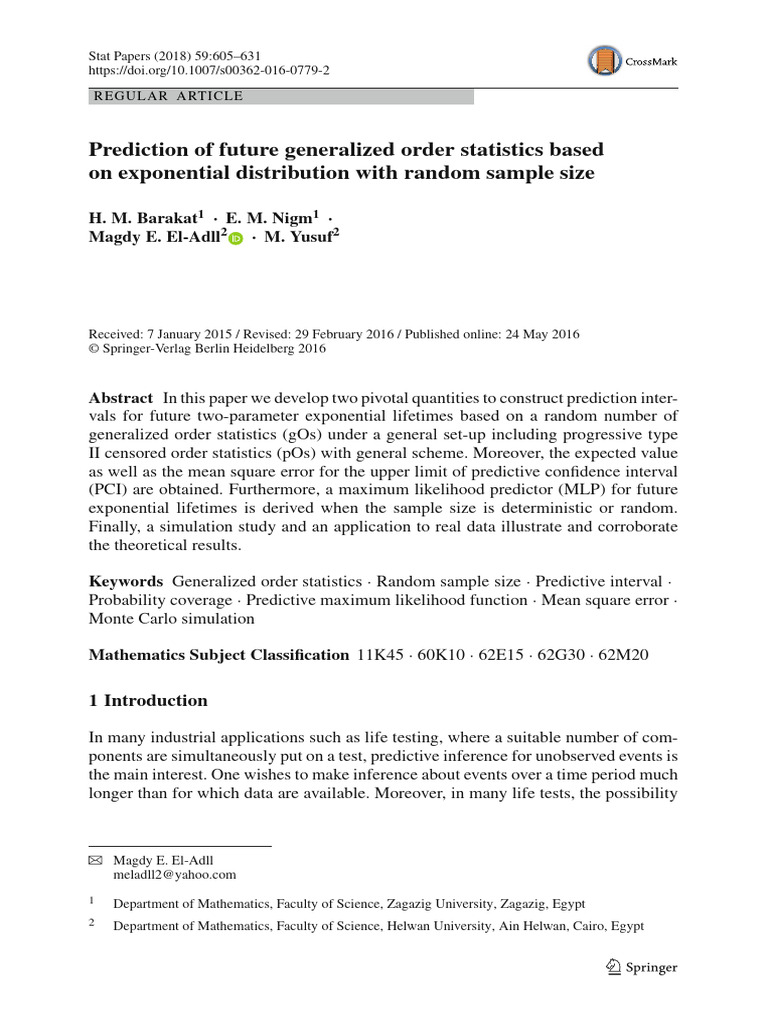 Prediction of future generalized order statistics based on exponential ...