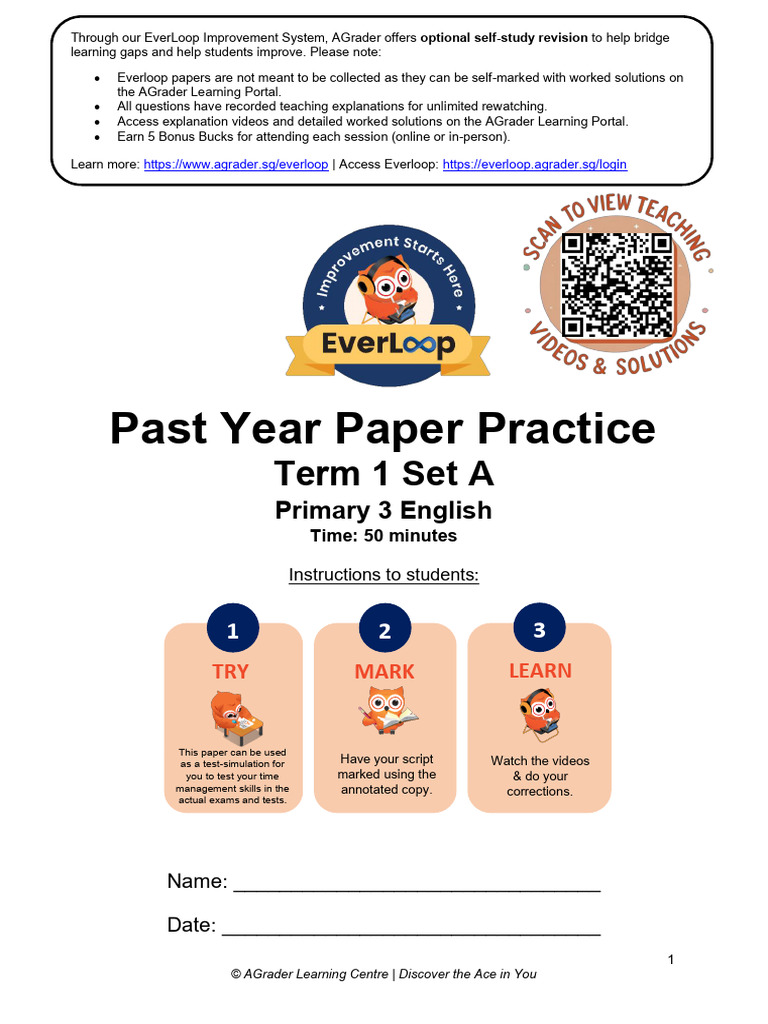 Term 1 Set a | PDF