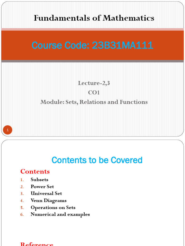 FOM_Lec2-3 | PDF | Set (Mathematics) | Mathematical Logic
