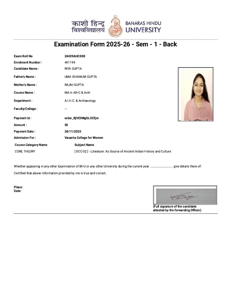 Ma 1st Back Paper | PDF