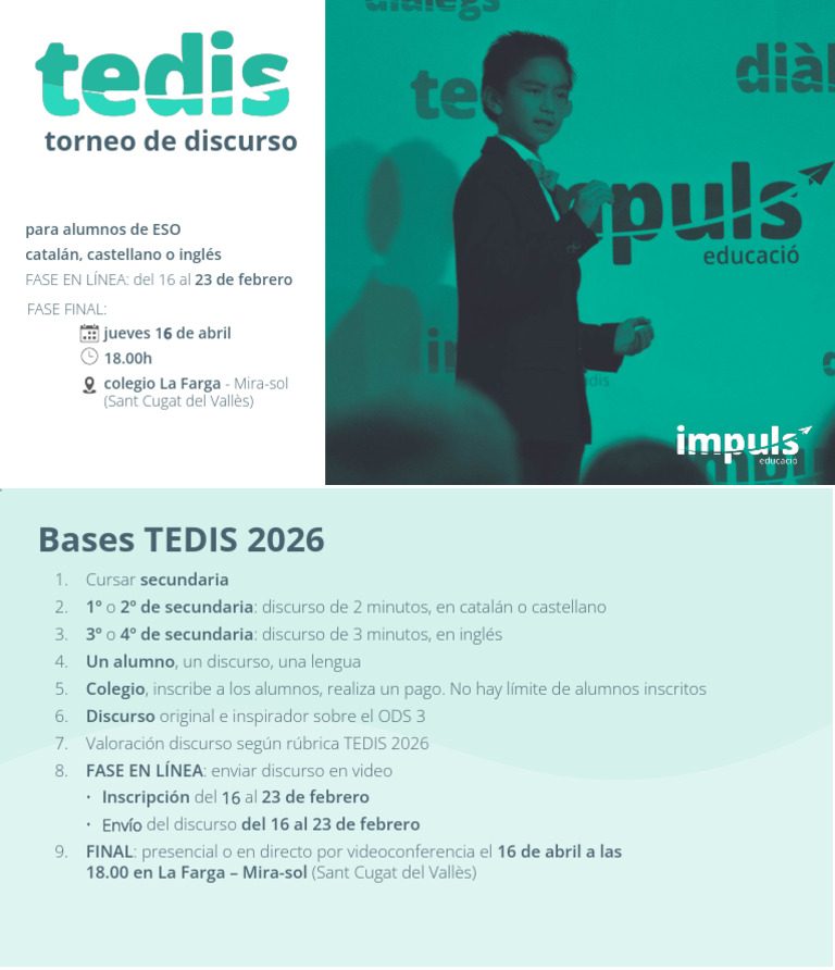 Informacion General TEDIS 2026 CAS | PDF