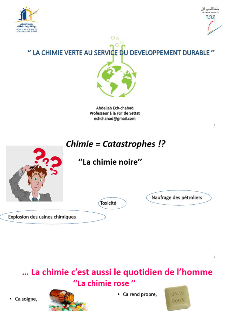 La Chimie Verte Au Service Du Developpe | PDF | Solvant | Chimie
