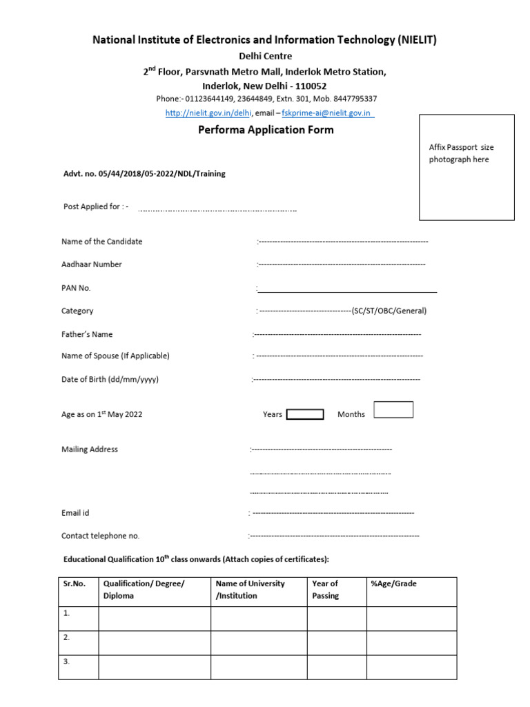 Application Form FSK Prime_July 2022 | PDF