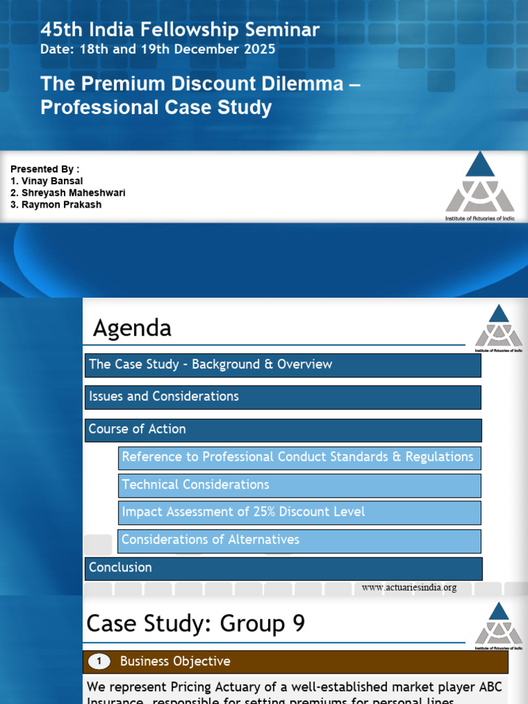 45 IFS_Group 9_PPT | PDF | Insurance | Actuary