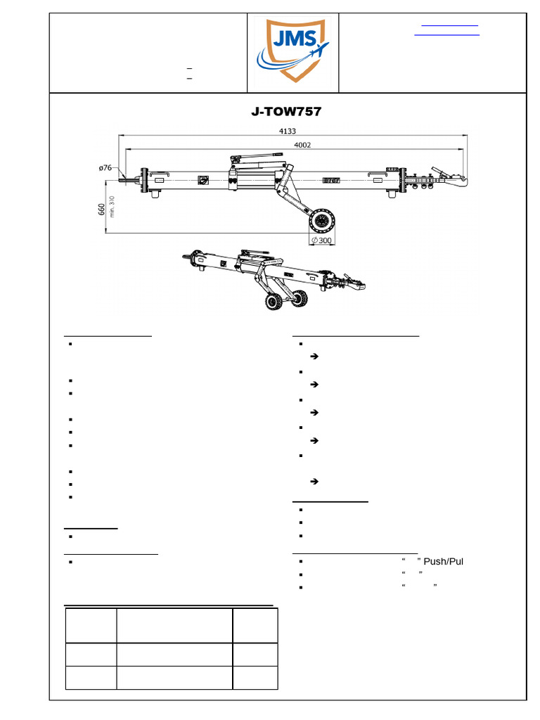 TDS J-Tow757 | PDF | Motor Vehicle | Land Vehicles