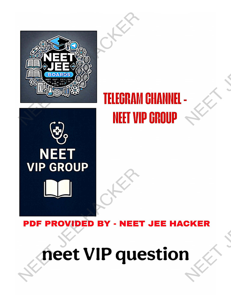 Neet VIP Question Paper - 2 | PDF