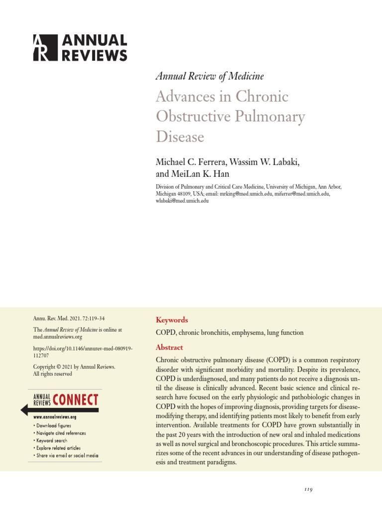 Ferrera Et Al 2021 Advances in Chronic Obstructive Pulmonary Disease ...