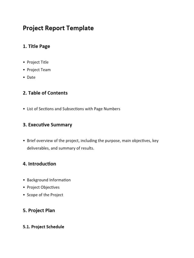 Project Report Template | PDF