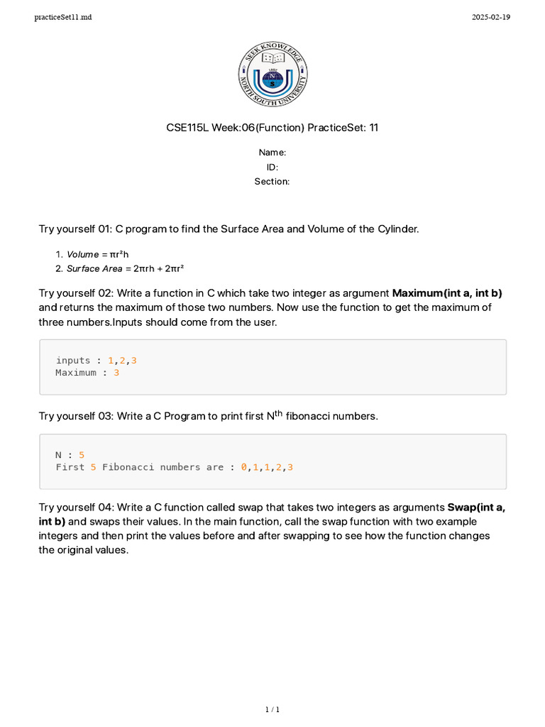 Practice Set 11 | PDF