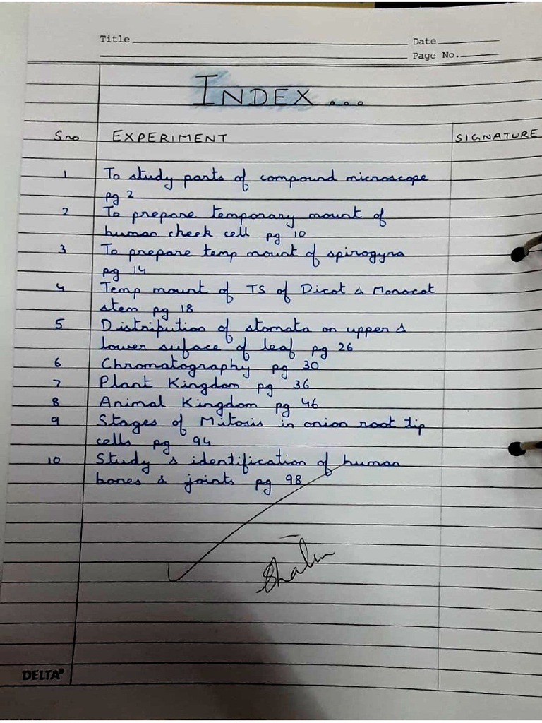 Bio Practical File | PDF