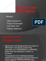 Agreement and Disagreement