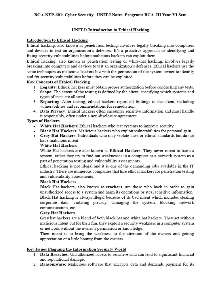 Selectedreference - UNIT 1 Cyber Security | PDF | Security | Computer ...