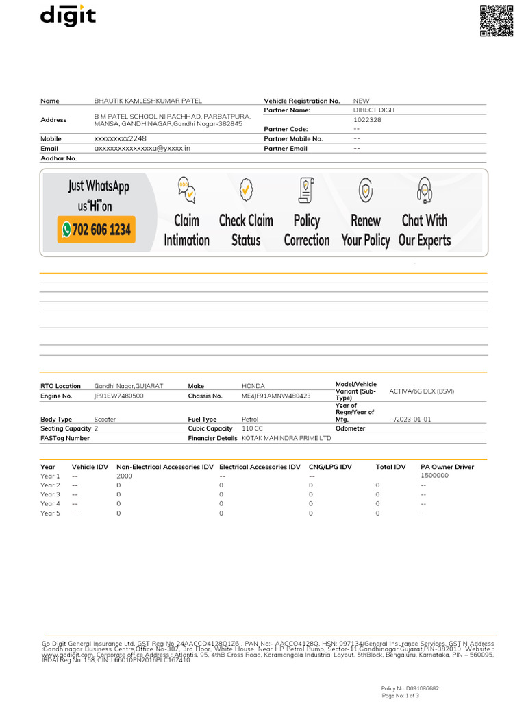 D091086682 Comprehensive Policy 1 | PDF | Insurance | Business Law