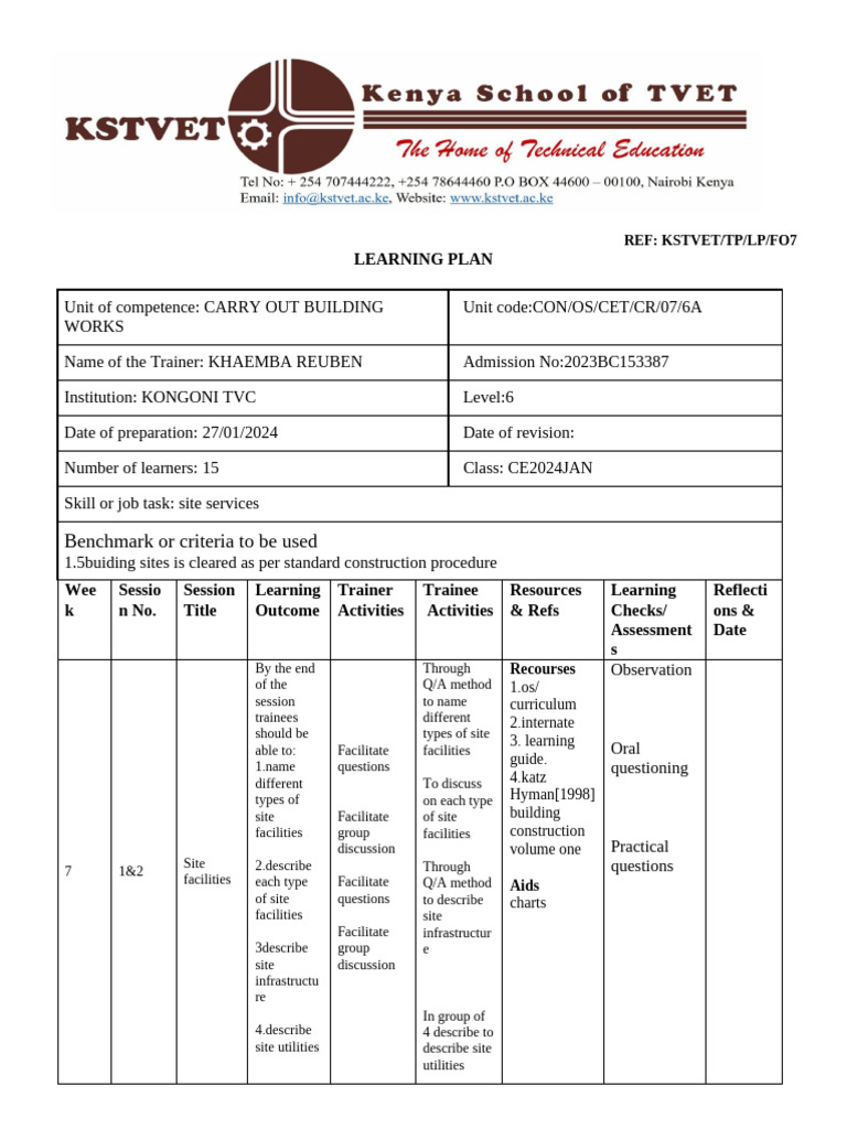 Bulding Workss | PDF | Behavior Modification | Teaching