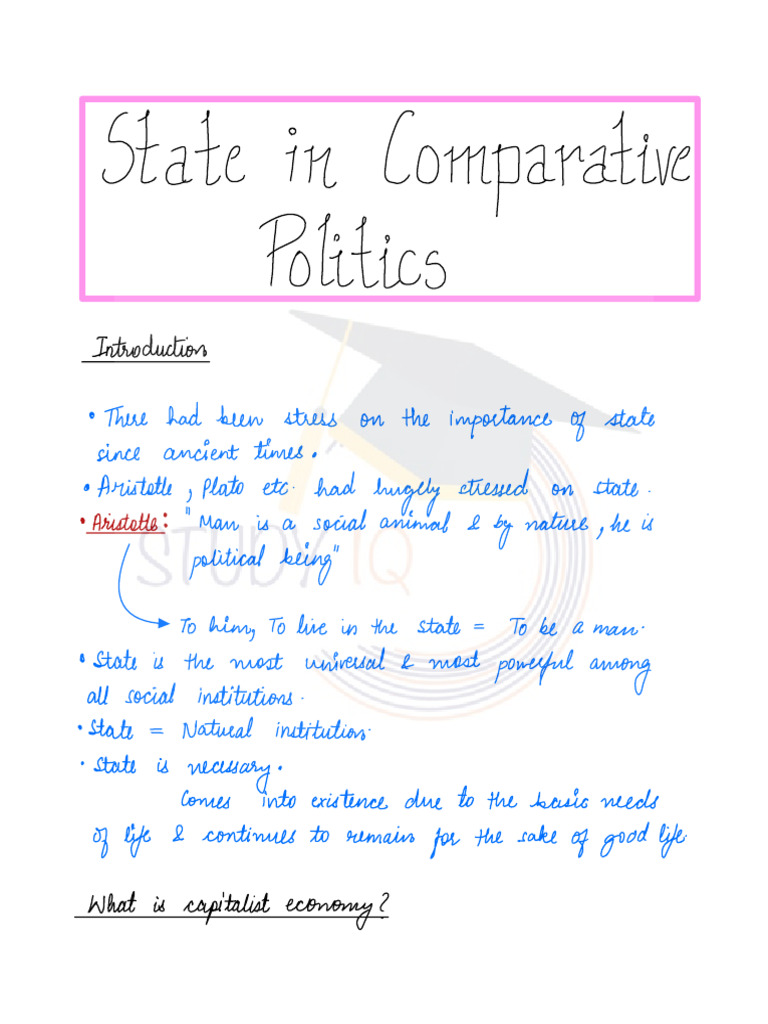 May 9-State in Comparative Perspective Slides | PDF | Socialism | Communism