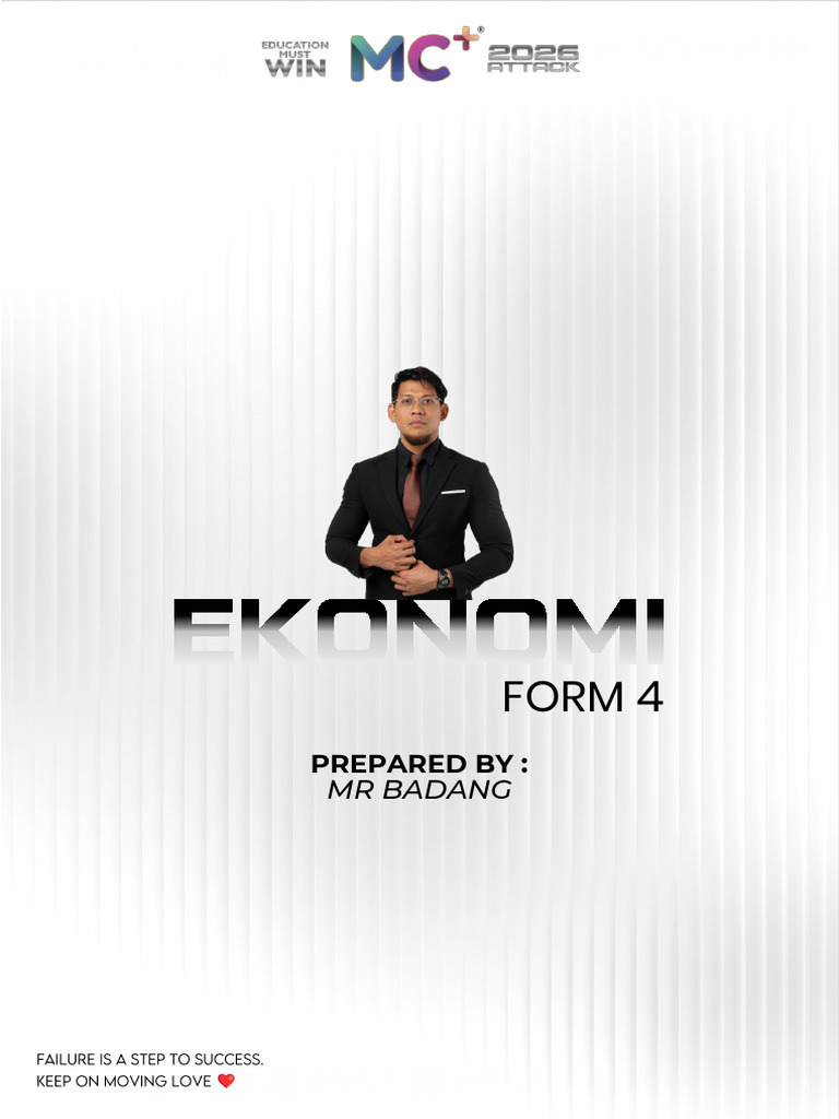 Note-Form 4 Ekonomi MR Badang 09.01.2026 | PDF
