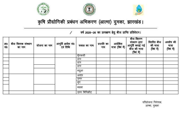 Seed Reprt 2025-26 | PDF