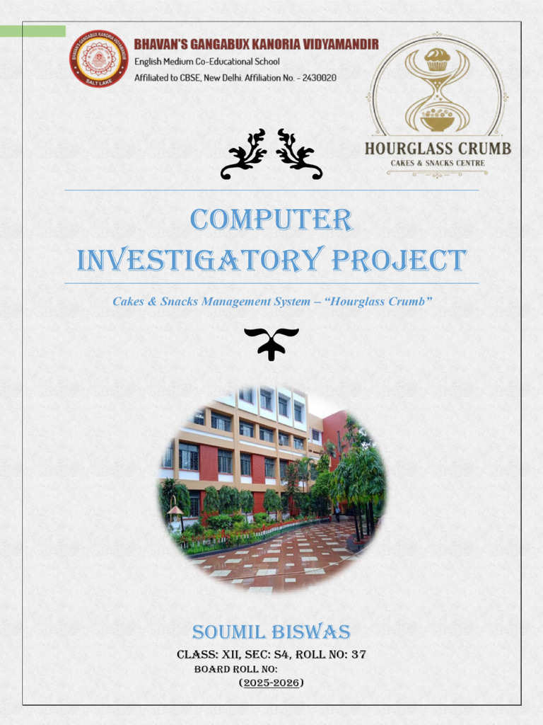 Computer Investigatory Project PDF Soumil | PDF