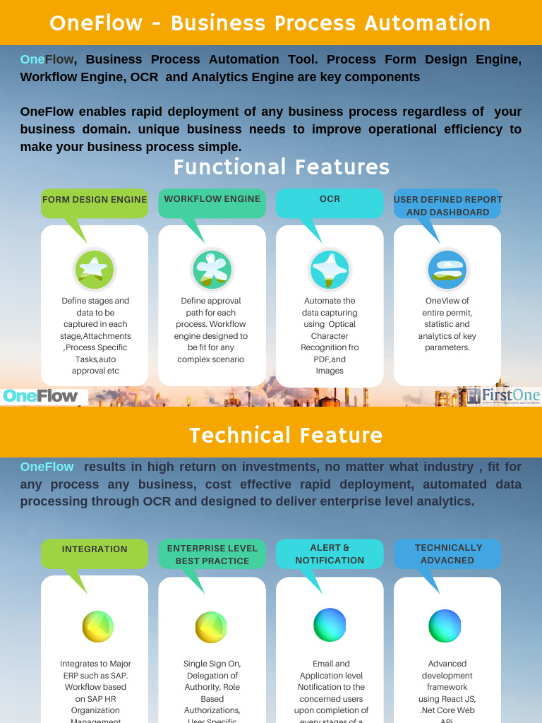 OneFlow - Business Process Automation | PDF | Business Process | Analytics
