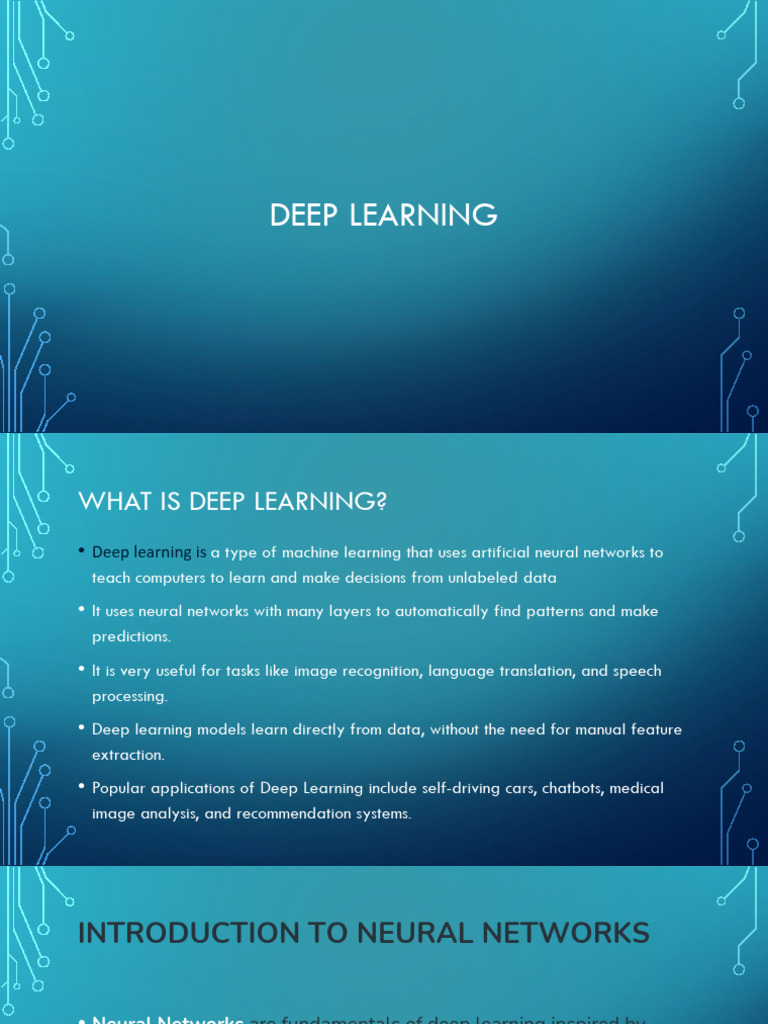 Deeplearning | PDF | Deep Learning | Algorithms