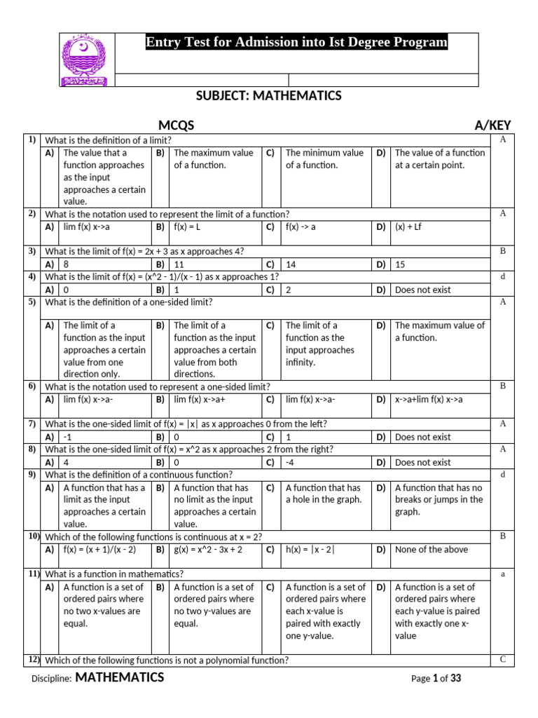 Math Mcs | PDF | Function (Mathematics) | Derivative