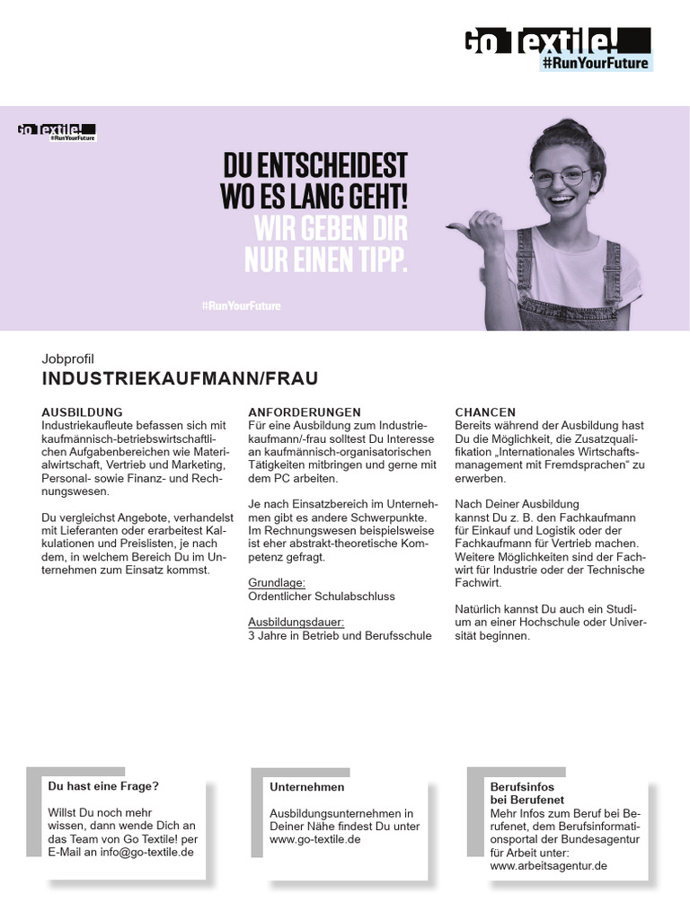 Jobprofil Industriekaufmann | PDF