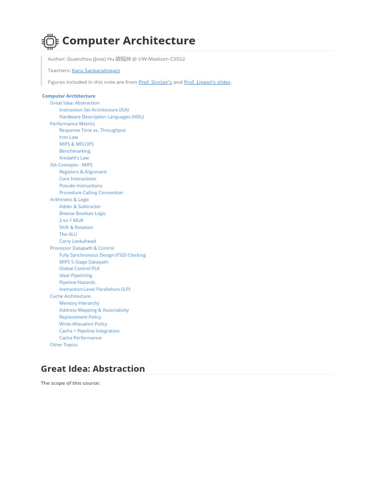 Computer Architecture Wisc | PDF | Cpu Cache | Central Processing Unit