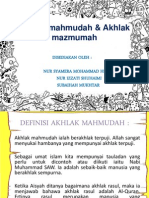 Akhlak Mahmudah &amp Akhlak Mazmumah