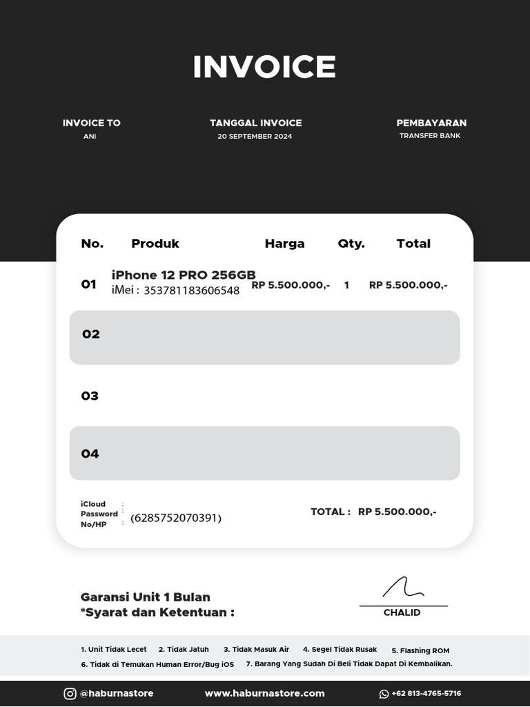 Invoice Ani 353781183606548 | PDF