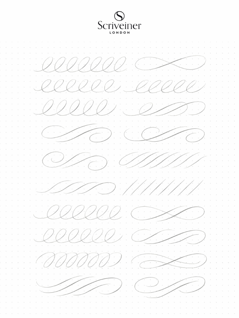 Scriveiner London - Basic Penmanship Drill | PDF