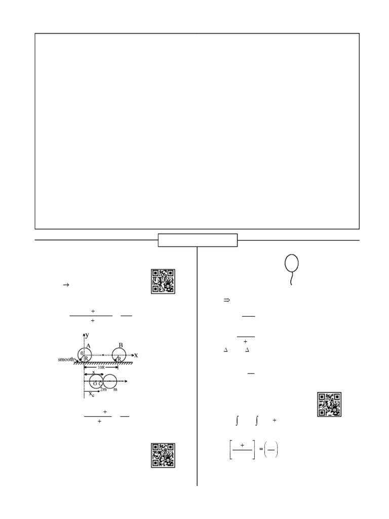 JEE Main PartTest-03_Only Solutions - Or (1) | PDF | Collision ...