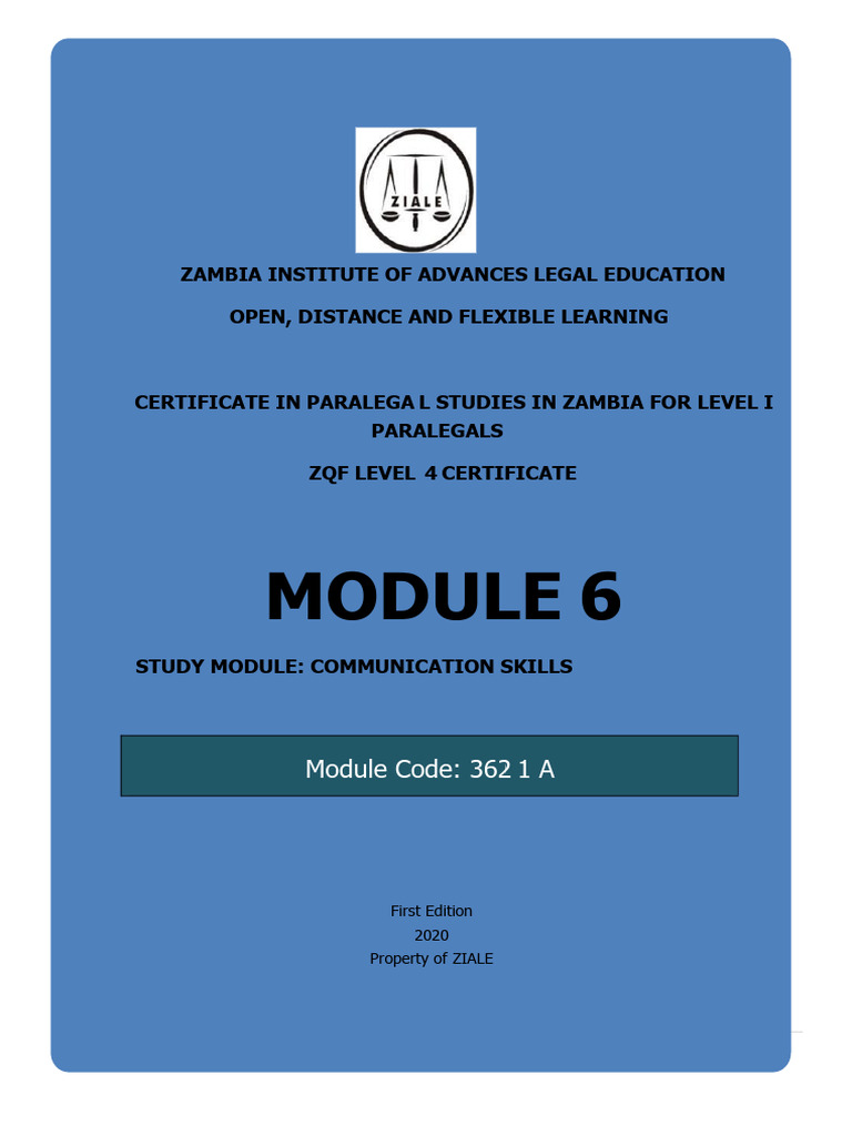 Communication Skills Module | PDF | Verb | Communication