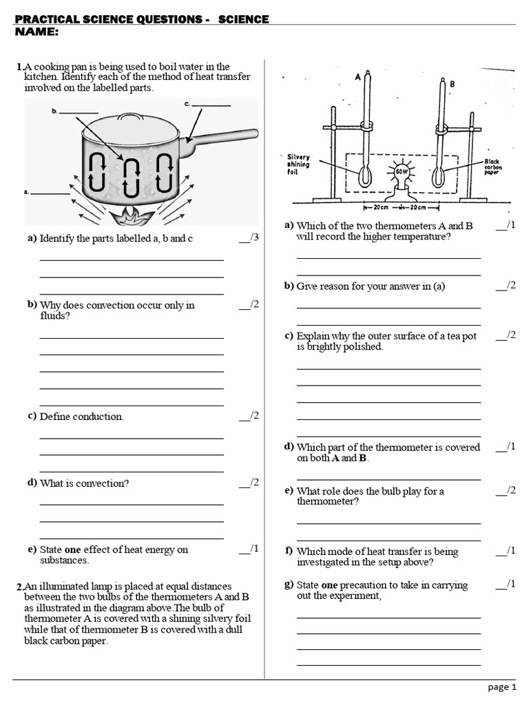 Final Practical Questions Classes | PDF | Heat Transfer | Heat