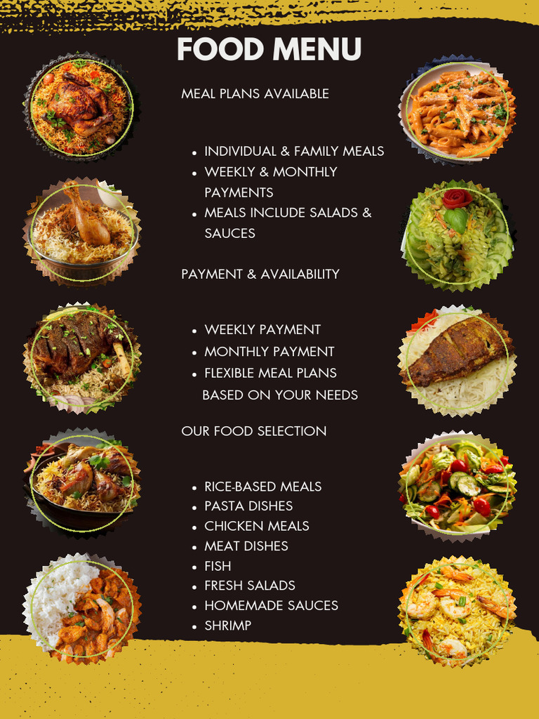 Food Menu | PDF