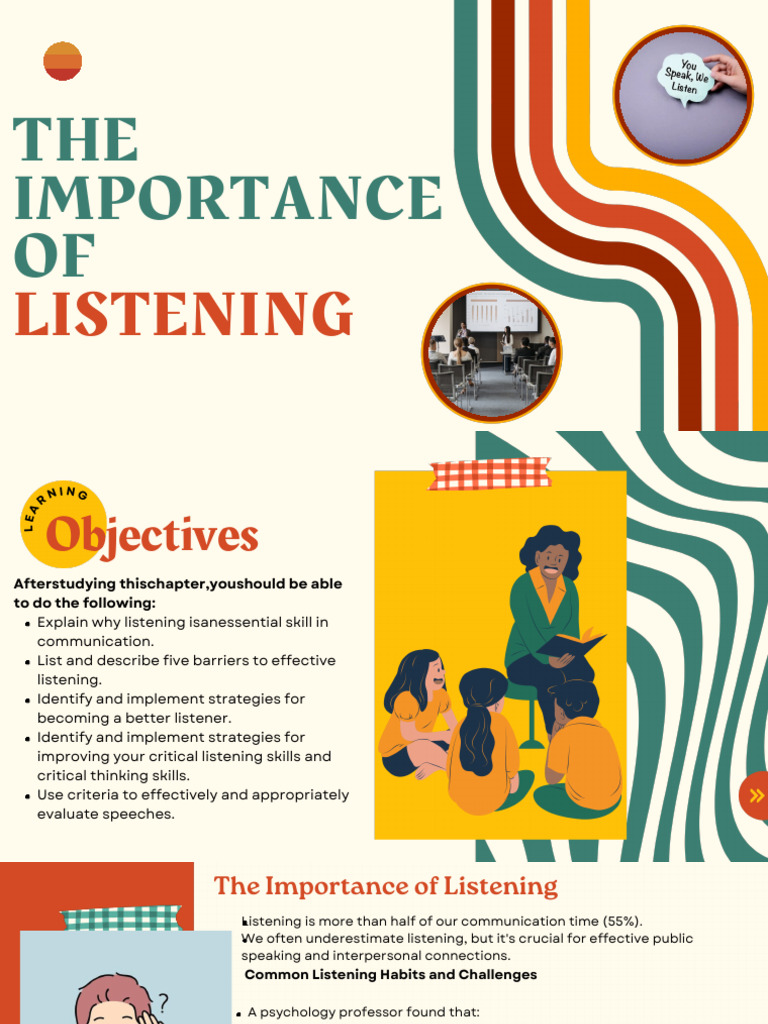 The Importance of Listening | PDF | Public Speaking | Rhetoric