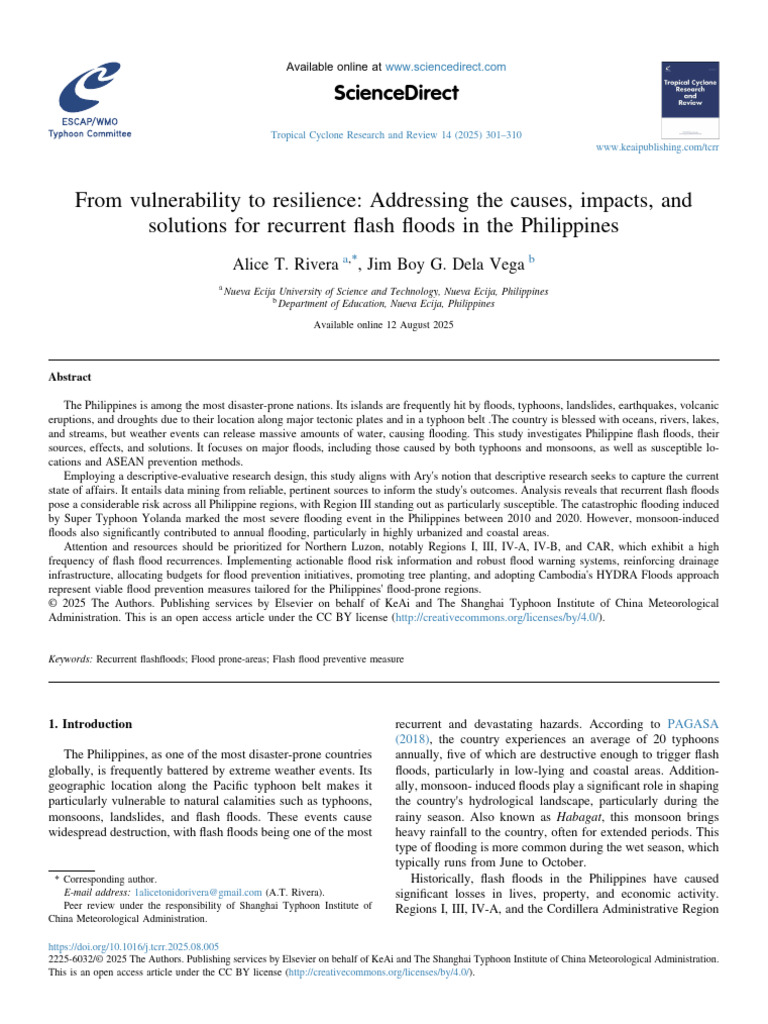 From Vulnerability To Resilience | PDF | Flood | Typhoon
